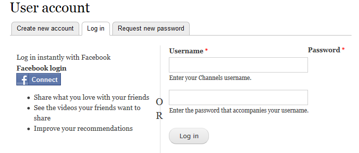 Drupal : Login / register with Facebook connect button
